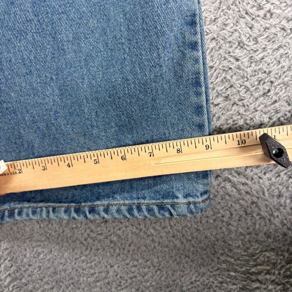 Vintage Levis 505 Jeans Men 42x30 Blue Medium Wash Cotton Regular Straight Denim - Picture 8 of 9